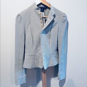 Ralph Lauren seersucker striped fitted jacket sz 4
